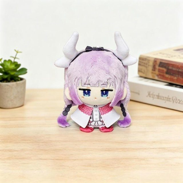 Miss Kobayashi's Dragon Maid Tohru Kanna Sitzende Plüschpuppe, Rucksack Anhänger, Schlüsselanhänger, 10cm - Bild 1
