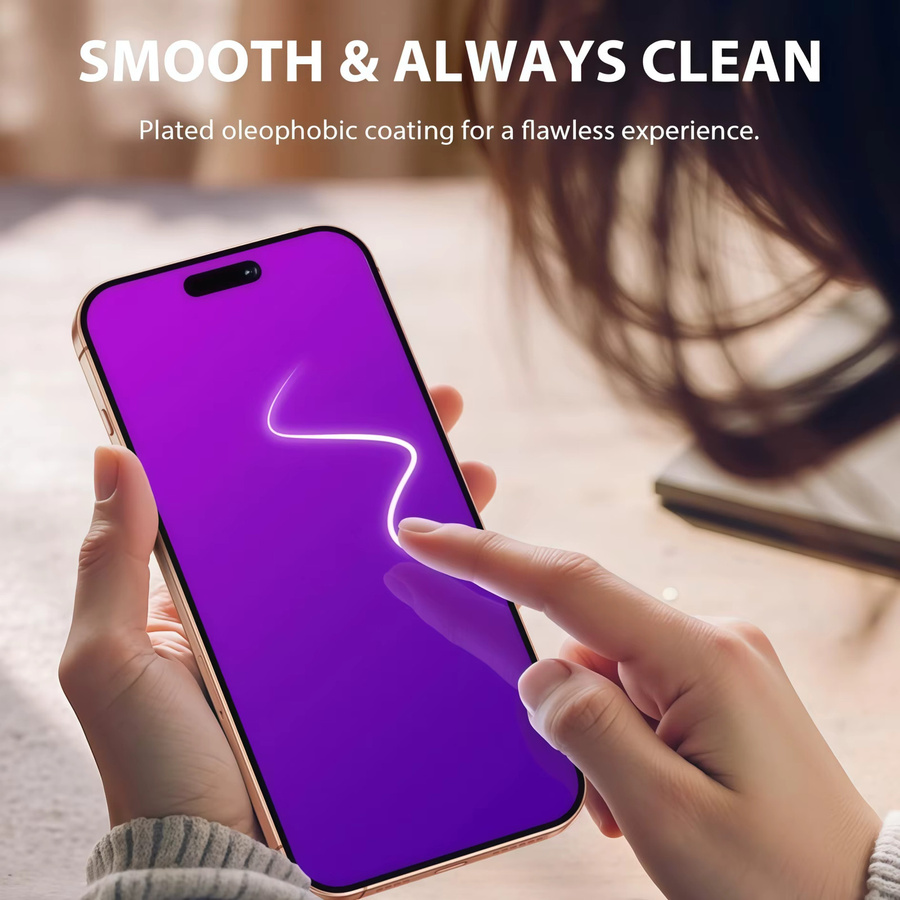 2 Stück Anti-Blau-Schutzglas für Honor X8C, X8B, X8A und X6C, gehärtetes Glas mit vollständiger Abdeckung, transparent - Bild 4