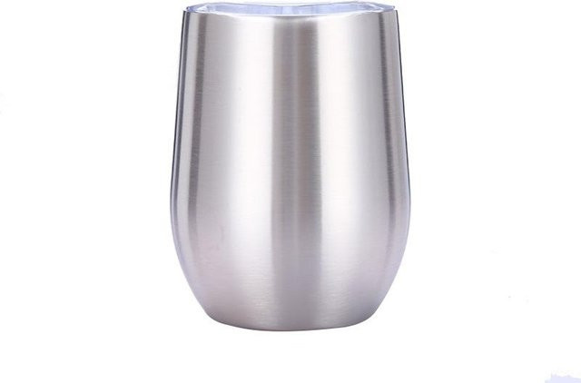 Yiran Furniture Edelstahl Eierbecher und Thermoskanne in Weiß und Silber, 355 ml - Bild 1