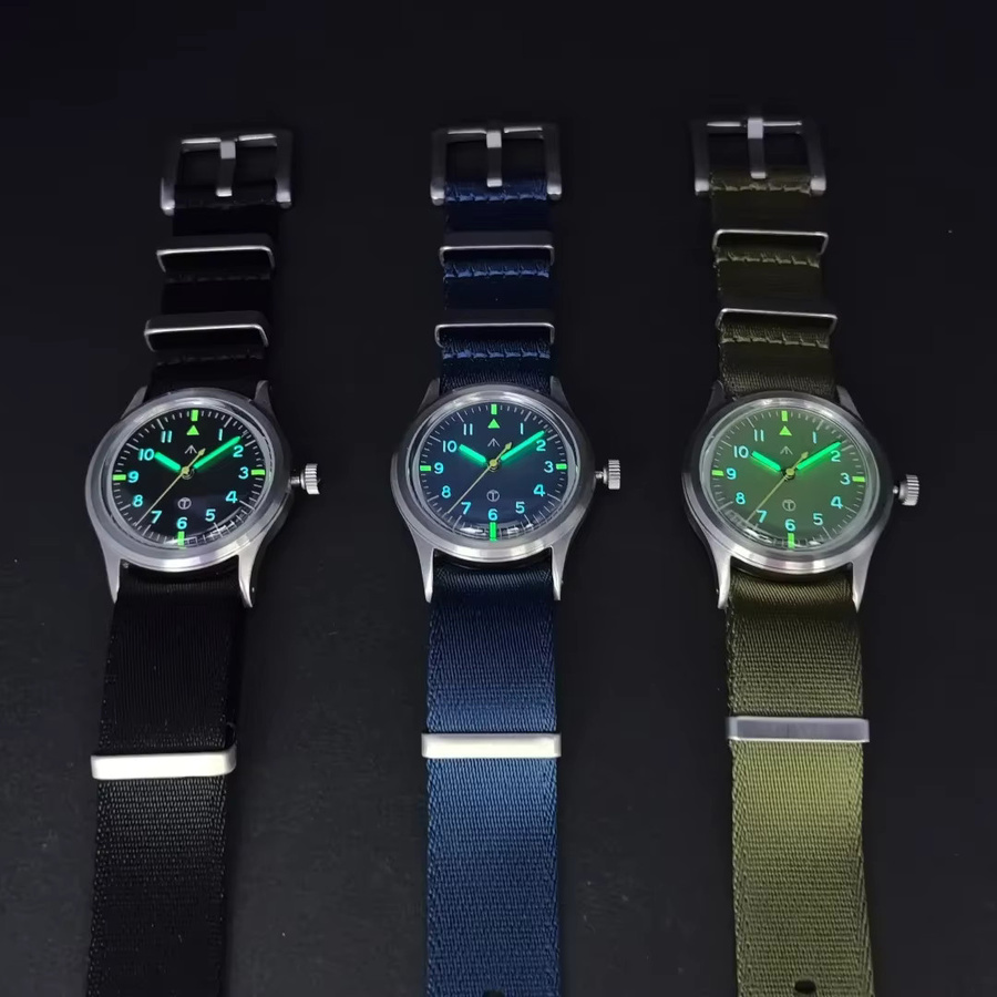 MILITREK Armbanduhr, Quarz, Edelstahl, 36 mm, Herren, Schwarz - Bild 3