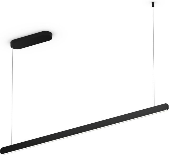 Occhio Mito linear volo 140 up LED-Pendelleuchte in Schwarz matt mit Occhio air Modul und x-tra warm LED (2200K - 3500K) - Bild 1