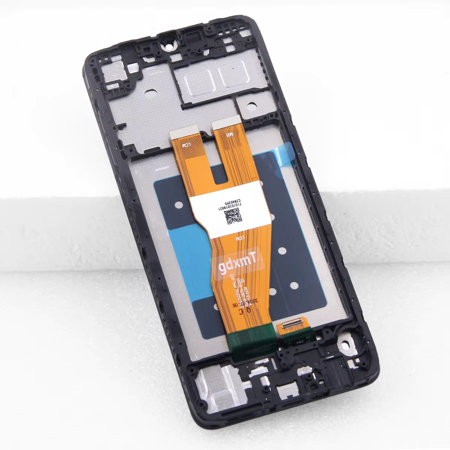 Samsung Galaxy A05 LCD Display Ersatz mit Rahmen und Touchscreen Digitizer in Schwarz - Bild 3