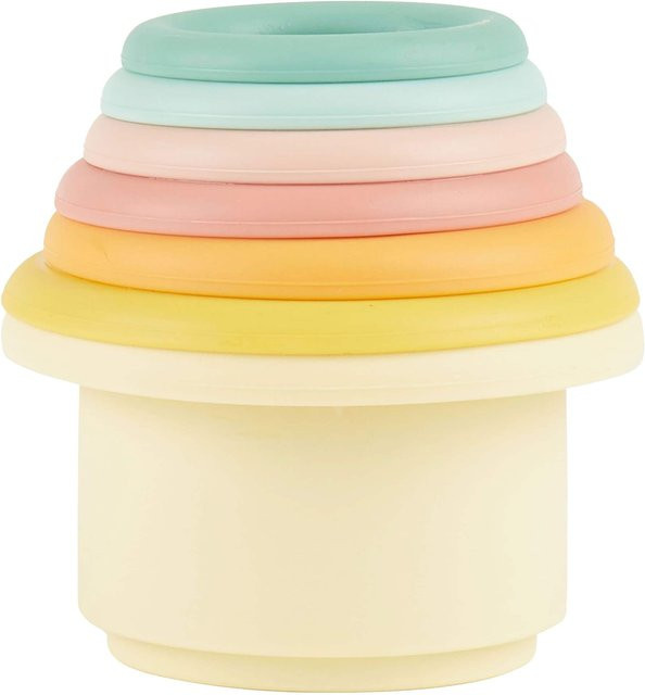 Bieco Tropical Vibes Stapelbecher Silikon mehrfarbig ab 12 Monaten - Bild 1