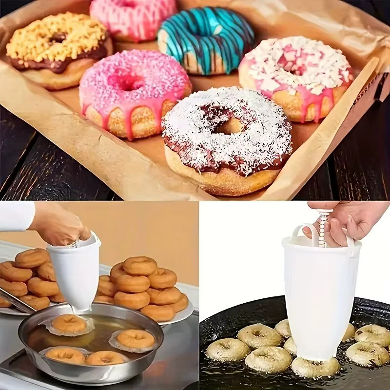 PDQ Donut-Maker in Weiß aus Kunststoff für schnelle und einfache Donut-Formen - Bild 5