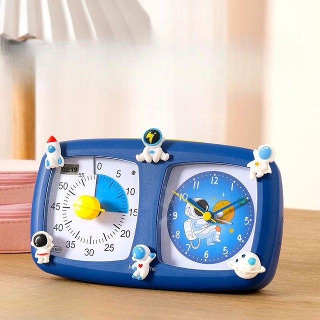Yiran toy 1 Visueller Timer Hase Astronaut Lern-Timer - Bild 1