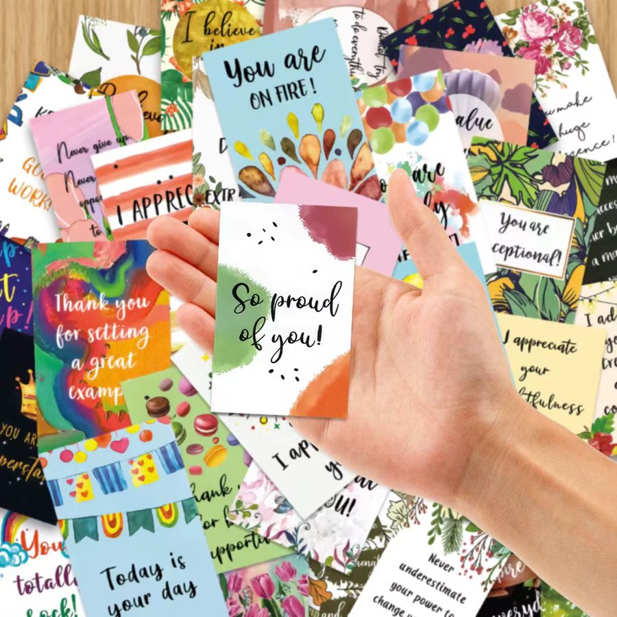 72 Stück positive Bestätigungskarten für Frauen und Männer, inspirierende und ermutigende Notecards in Multicolour - Bild 2