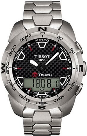 Tissot Smartwatch, Quarz, Edelstahl, Schwarz, Herren - Bild 1