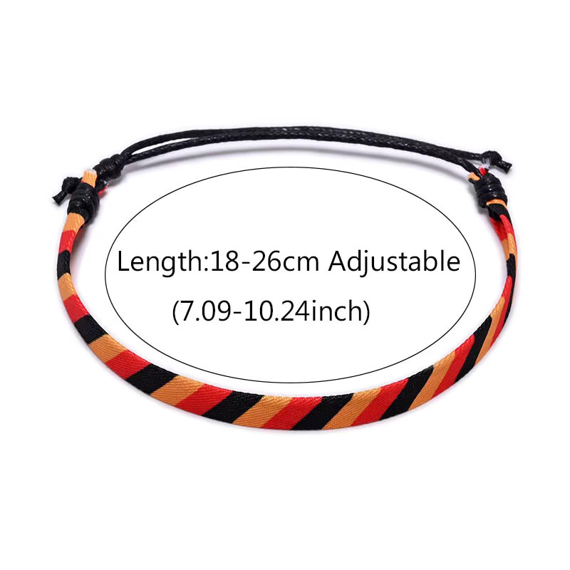 Noter Armband, geflochten, gestreiftes Muster, Unisex - Bild 2