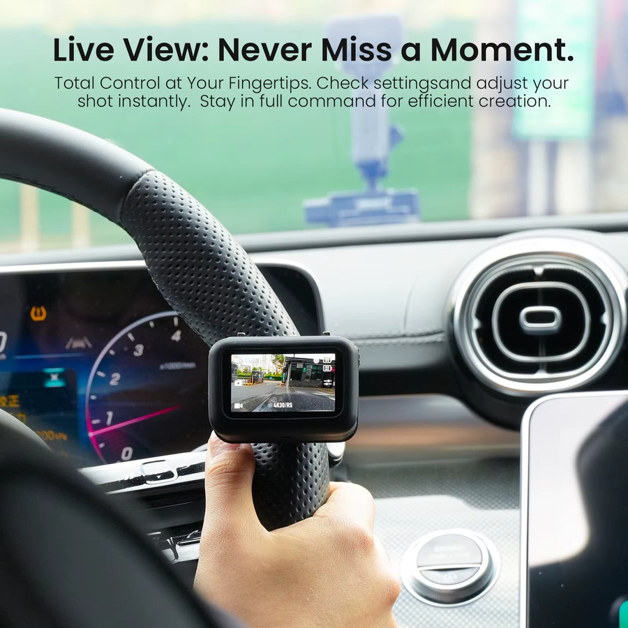 AMagisn Armband mit Silikon-Schutzhülle in Schwarz für DJI Osmo Nano mit zwei Befestigungsmodi und Vision-Dock-Funktion - Bild 5