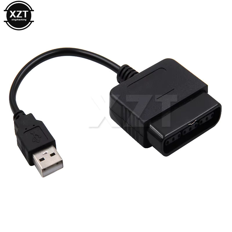 Sony USB-Adapter-Konverterkabel für PS2 zu PS3 PlayStation Controller und PC in Schwarz - Bild 2