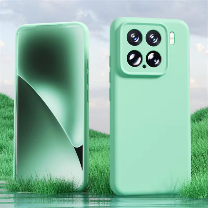 Flüssige Silikon-Handyhülle mit MagSafe für Xiaomi 14, 15 Pro und 17 Pro Max in Grün - Bild 3