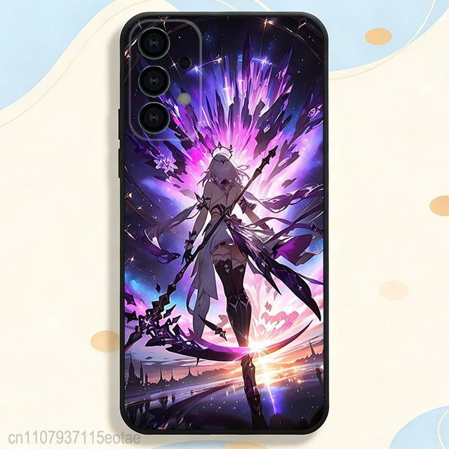 Castorice H-Honkai Star Rail Handyhülle für Samsung Galaxy S26 S25 S24 S23 S22 S21 S20 S10 Ultra Plus FE in Purple, stoßfestes Cover - Bild 1