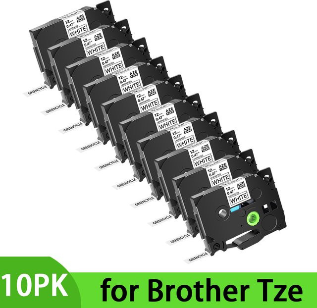 Brother Tze Laminiertes Klebeband kompatibel für PT-210D Etikettendrucker in Schwarz und Gold, Breiten: 6 mm, 9 mm, 12 mm, 18 mm, 24 mm - Bild 1