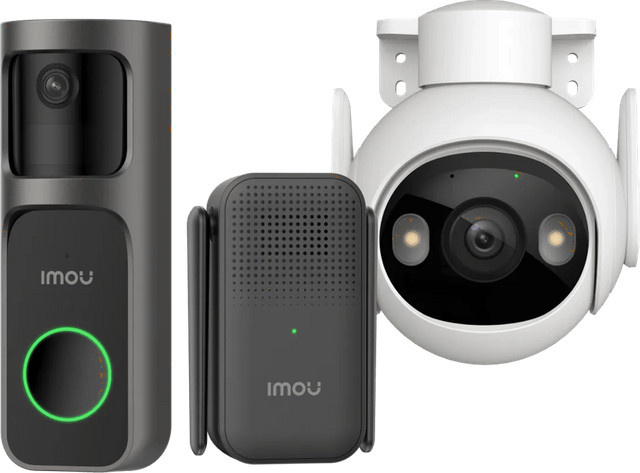 Imou Cruiser 2 3K + 2S Video Doorbell Kit WiFi Videotürklingel Set in Weiß - Bild 1