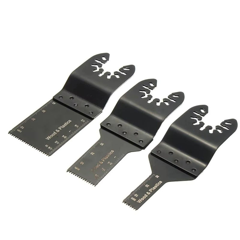 6er Set Oszillierende Multi Tool Kreissäge Klingen aus High Carbon Stahl in Schwarz, Durchmesser: 10 mm, 20 mm und 34 mm - Bild 2