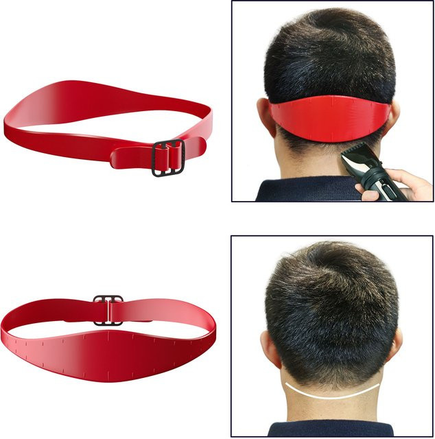 Silikon-Haarschneideanleitung, DIY-Haar-Ausschnitt-Rasierschablone, Unisex - Bild 1