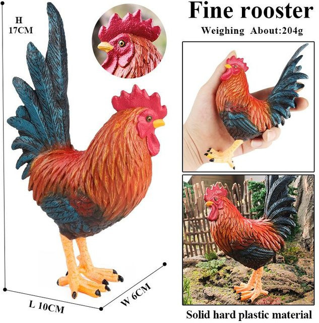 Oenux Niedliche Nutztiere Henne Truthahn Huhn Hahn, Actionfigur, ab 3 Jahre - Bild 1