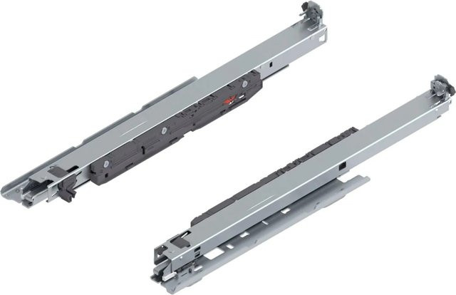 Blum Unterbodenführung Movento Blumotion S 760H für Bodenmontage, Nennlänge: 450 mm, Tragkraft: 40 kg, Stahl, verzinkt - Bild 1