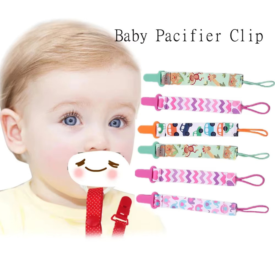 3er-Set Baby Schnuller Clips mit süßen Cartoon-Motiven als Schnullerkette und Anti-Drop Halter für Dein Baby - Bild 1