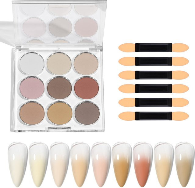 TOMTOP JMS Nagelpuder Nailart Pigmentpuder, CF02 bunt, glänzend - Bild 1