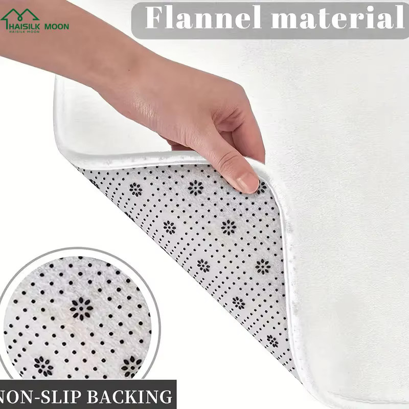 Personalisierbarer Teppich von HAISILK MOON aus Polyester für Wohnzimmer und Schlafzimmer, rechteckig mit eigenem Foto und Text gestaltbar - Bild 3