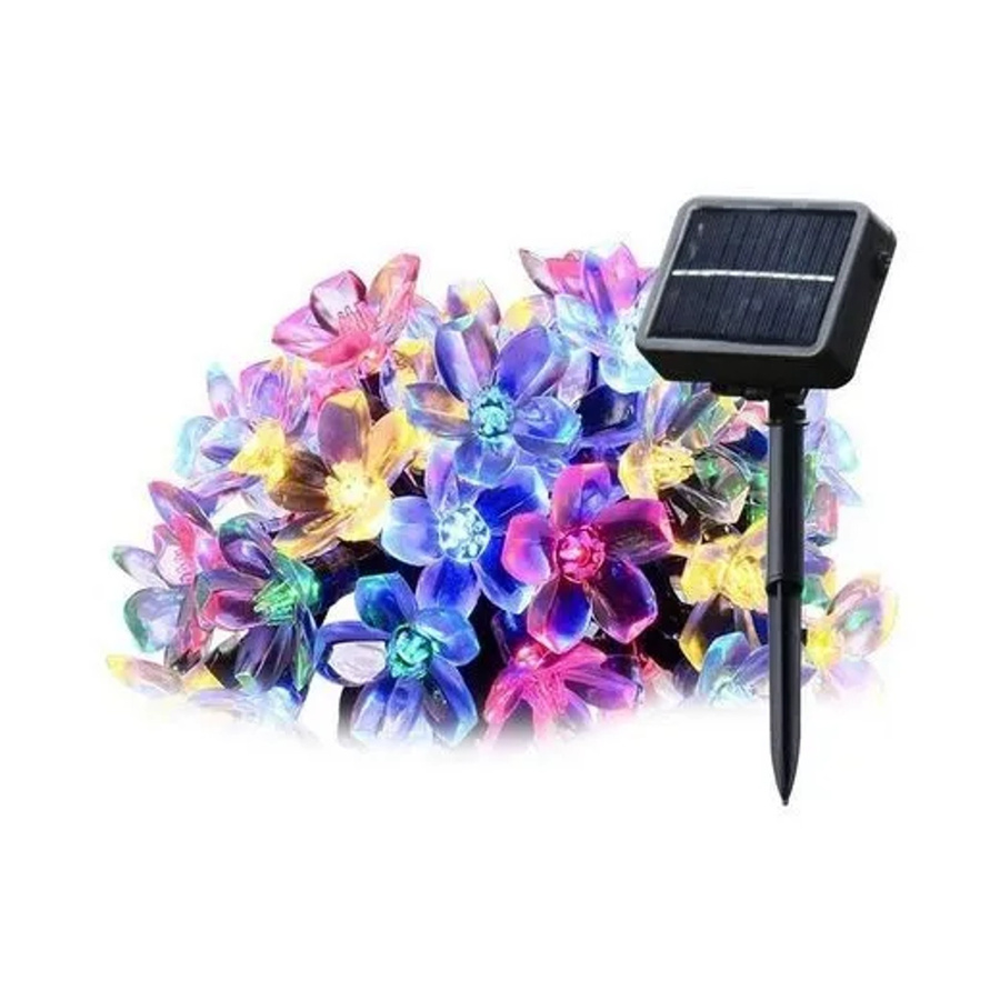 Salcar Solar-Lichterkette Kirschblüten mit 20 LED, bunt, wasserfest, 5 m Länge - Bild 2