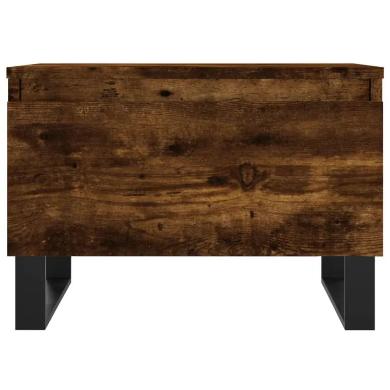 vidaxl Couchtisch Set 2 Stück Modern in Braun aus Geräuchertem Eichen-Composite und Metall B/T/H: 50 x 46 x 35 cm - Bild 7