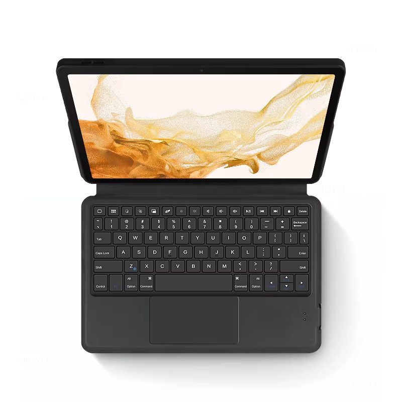 Samsung Touchpad-Tastatur und Schutzhülle für Galaxy Tab S8 11 Zoll SM-X700 SM-X706 und Galaxy Tab S7 SM-T870 SM-T875 in Schwarz - Bild 2