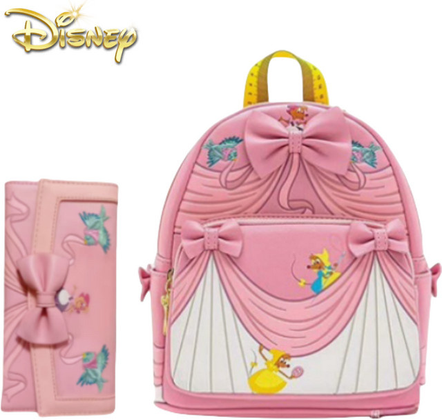 Disney Loungefly Aschenputtel 70. Jahrestag rosa Kleid Flip Bag Handtasche - Bild 1