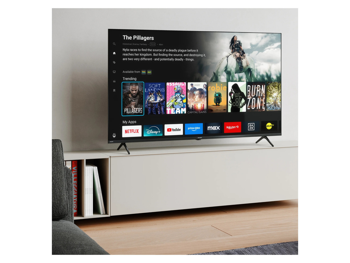 Sharp QLED Smart TV 43HM5745E 4K UHD Fernseher mit HDR Dolby Vision in Schwarz (43 Zoll) - Bild 3