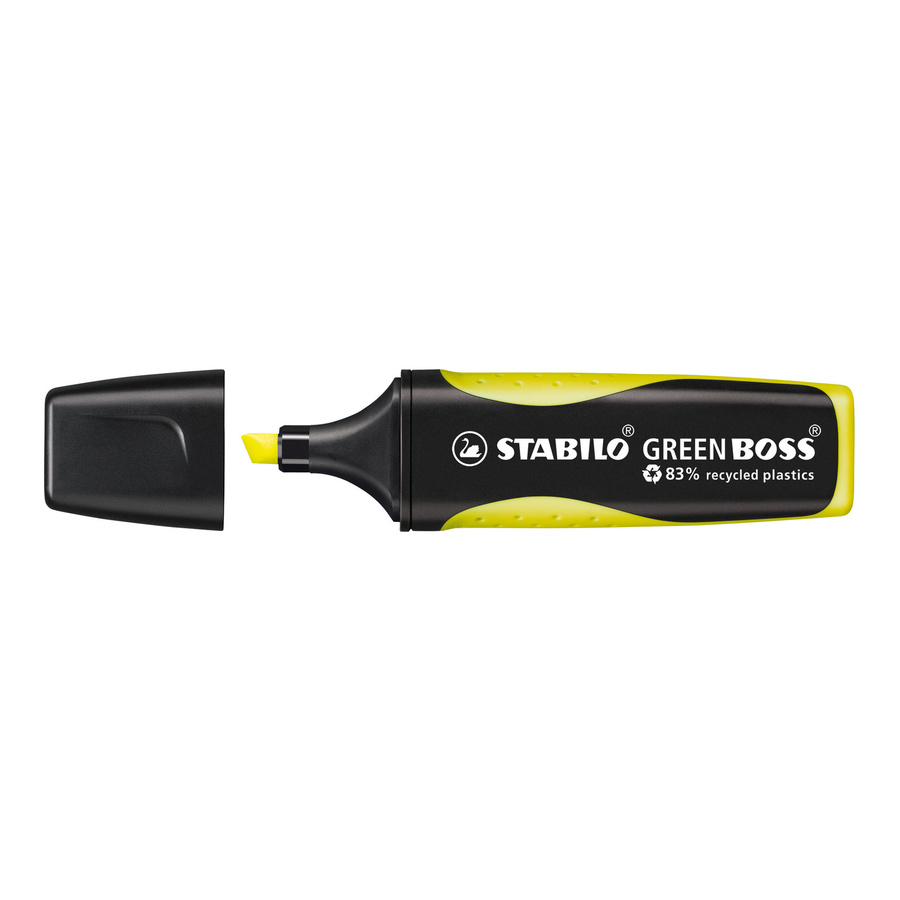 STABILO Textmarker GREEN BOSS mit Keilspitze in Grün, Gelb und Schwarz - Bild 2