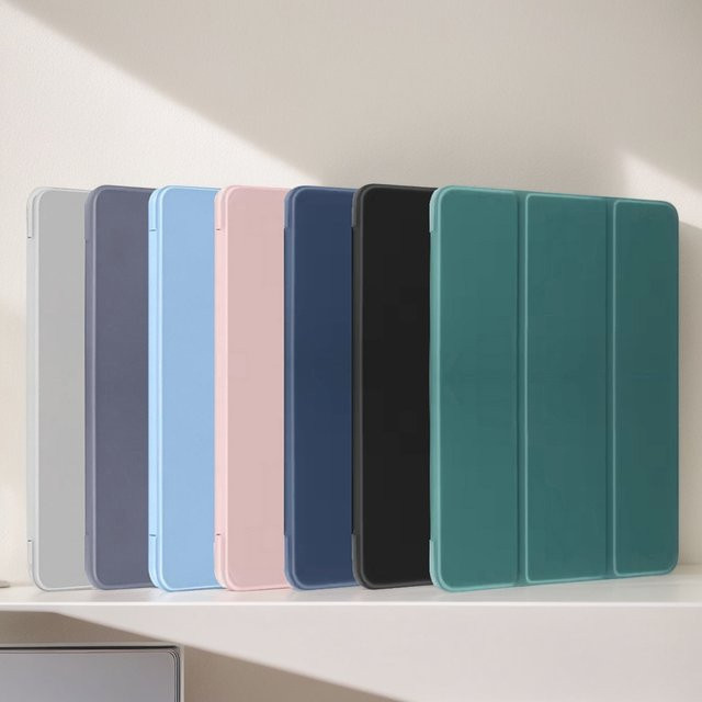 Leke-Leka Magnetisches Flip Smart Cover mit weicher Silikon-Hülle für Samsung Galaxy Tab A7 A8 A9 S6 Lite S7 S8 S9 S10 FE in Blau - Bild 1