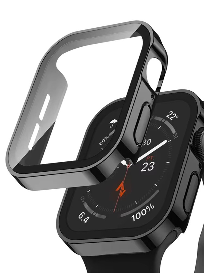 Displayschutzfolie für Apple Watch Gehäuse, transparent, Unisex - Bild 3