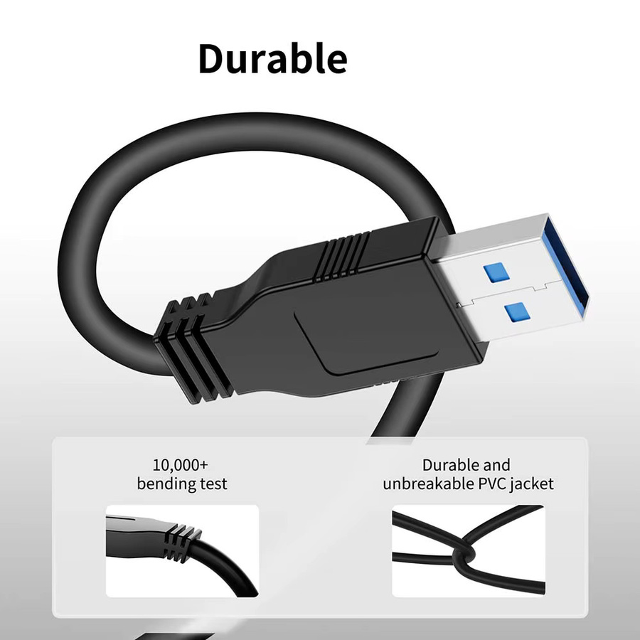 VBDWRM USB 3.0 Kabel Typ A auf Typ A in Schwarz - Bild 4