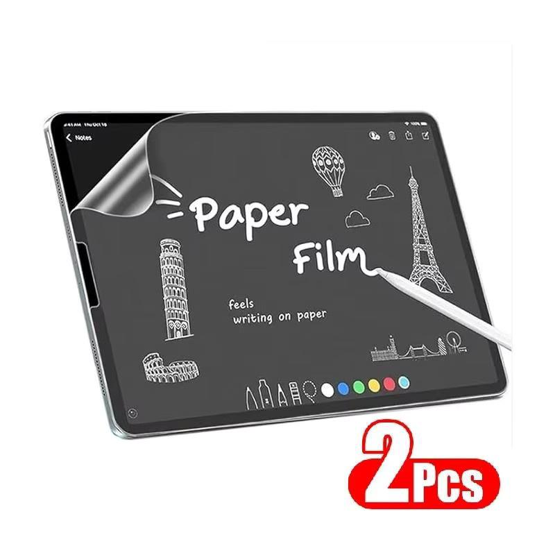 2 Stück Papierähnliche Displayschutzfolie für Samsung Galaxy Tab S8 Ultra S7 Plus S7 FE S6 Lite A8 A9 A7 10.4 in Transparent - Bild 6