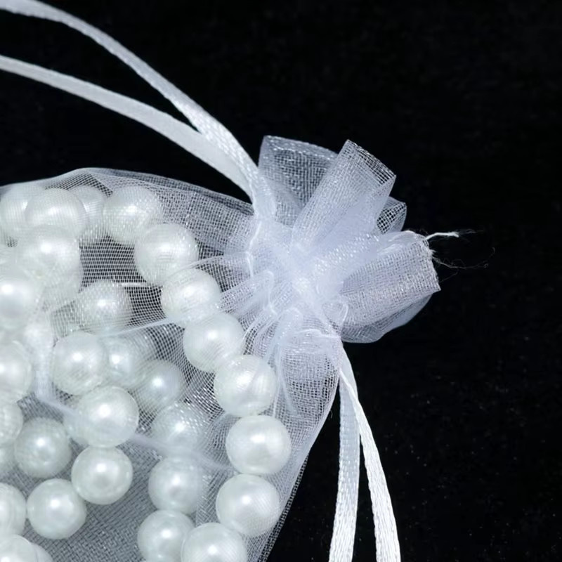 SSBZD01 Organza-Beutel in Schwarz zur Schmuckverpackung und Geschenkverpackung - Bild 3