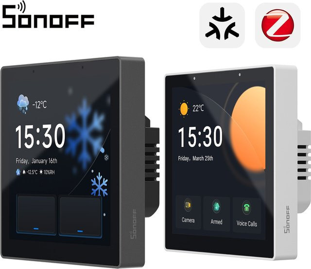 SONOFF NSPanel Pro Gen2 Intelligentes Haussteuerpanel im 86er-Format mit zweikanaligem Relais und Matter-Kompatibilität für Apple Home - Bild 1