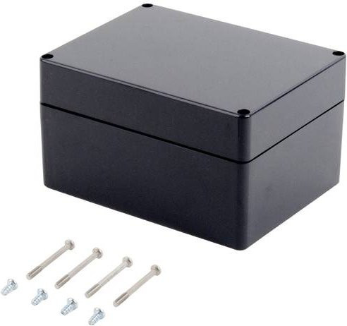 TRU Components KST 238 03238000.H Industrie-Gehäuse aus ABS in Schiefer-Grau, B/T/H: 16,0 x 12,0 x 9,0 cm - Bild 1
