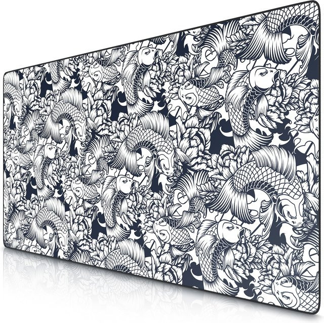 Titanwolf Gaming Mauspad XXXL Speed Mousepad mit Kois Motiv in Multicolour, B/T: 120 x 60 cm - Bild 1