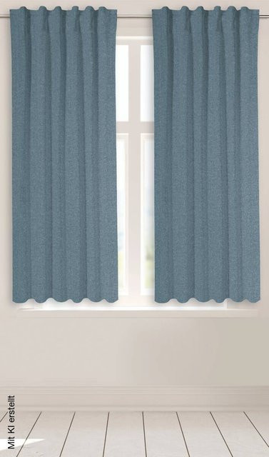 POCOline Kombivorhang Ulrich in Blau, B: 135 cm, H: 145 cm - Bild 1