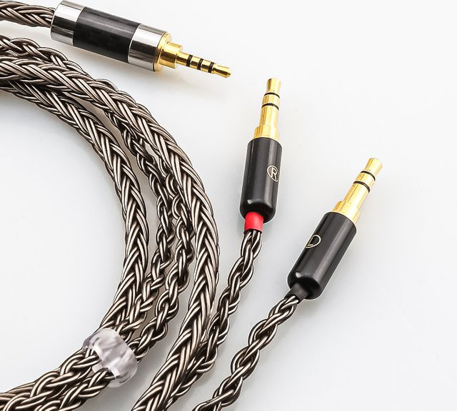 Hifiman HiFi 16-adriges Upgrade-Kabel für Kopfhörer in Grau für Sundara Ananda HE1000se HE1000v2 HE6se DEVA HE400se Arya HE4XX HE35x XS - Bild 1