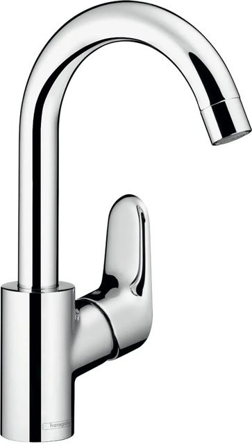Hansgrohe Waschtischarmatur Ecos Einhebelmischer mit schwenkbarem Auslauf in Chrom - Bild 1