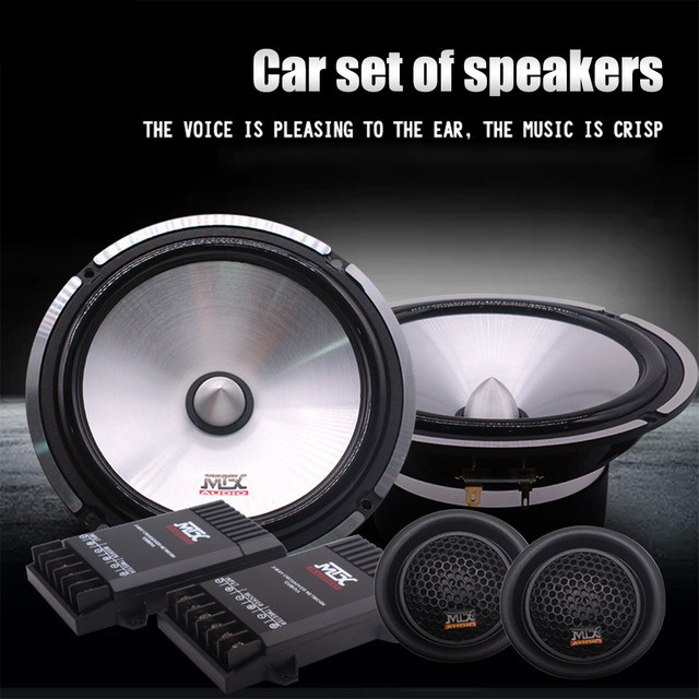 KUERL Auto-Lautsprecher-Set Zwei-Wege-Audio-Lautsprecher mit Bass-Modifikation für Vollbereich-Sound - Bild 1