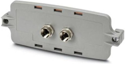 Phoenix Contact Frontplatte ECS-P-122X169-S-UV-2M12 GY 1050379 Farbe Grau B: 16,3 cm, H: 6,2 cm, T: 3,0 cm - Bild 1