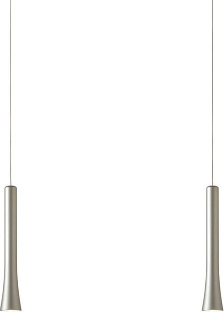 Oligo Rio LED-Pendelleuchte 2-flammig in Pearl Silver und Weiß Matt mit unsichtbarer Höhenverstellung und warmweißem Licht (2700K) - Bild 1