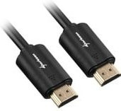Sharkoon HDMI Kabel mit Ethernet/LAN in Schwarz (HDMI 3.0) - Bild 1