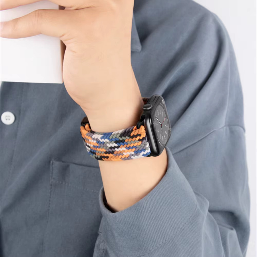 Armband für Apple Watch, geflochten, Magnetband, Bunt, Unisex - Bild 4