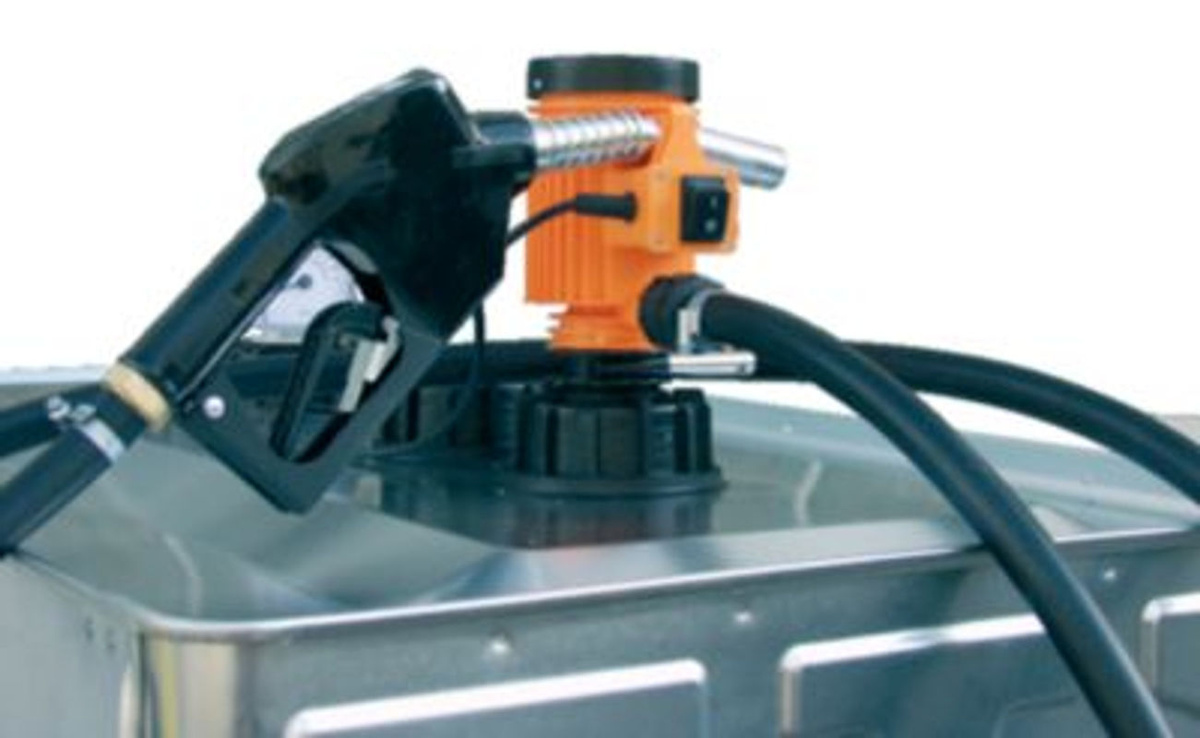 CEMO Elektropumpe 12V in Orange mit 25 l/min Förderleistung, 4 m Anschlusskabel mit Klemmen, 6 m Schlauch und Automatik-Zapfpistole - Bild 5