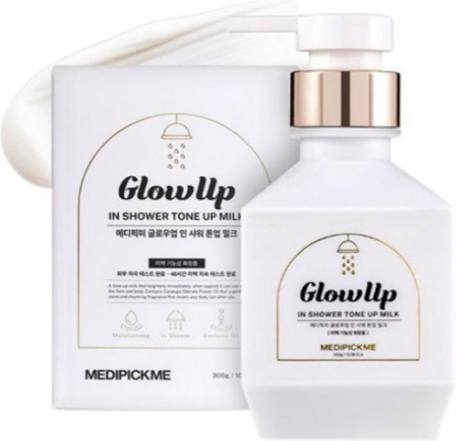 Medipmi Glowup In-Shower Tone-up Aufhellende Milchcreme, 300g, Unisex - Bild 1