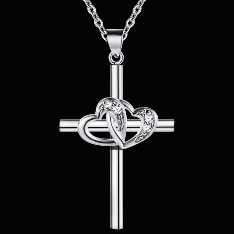 SAY Halskette mit Herzanhänger, 925 Silber, Zirkonia, Damen - Bild 3